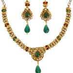 Touchstone Indian Bollywood Handcrafted Traditional Royal Mughal Kundan Polki Meenakari Enamel Colorful Wedding Designer Jewelry Long Necklace Set in Gold or Silver Tone for Women.